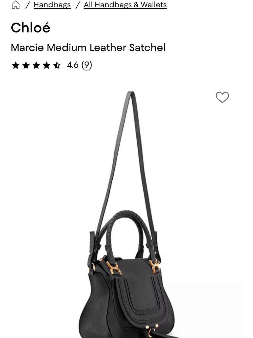 Chloe Black Pebbled Leather Satchel with Gold-Tone Hardware - Picture 4 of 6